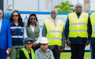 Visite du Premier Ministre Raymond Ndong Sima à la centrale thermique d’Alenakiri dans la commune d’Owendo.