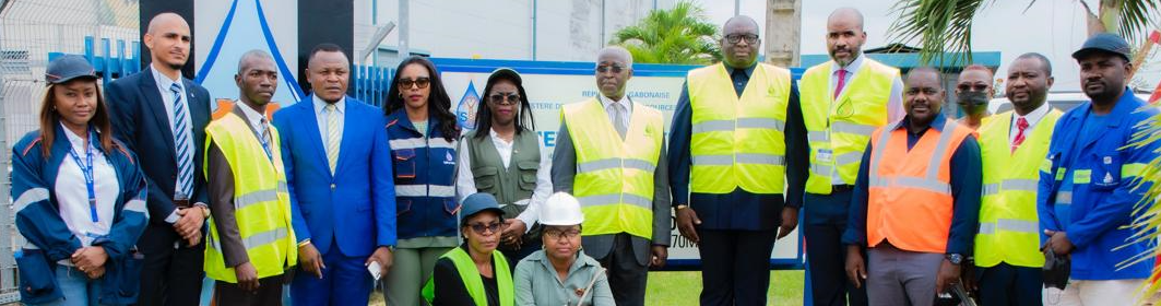 Visite du Premier Ministre Raymond Ndong Sima à la centrale thermique d’Alenakiri dans la commune d’Owendo.